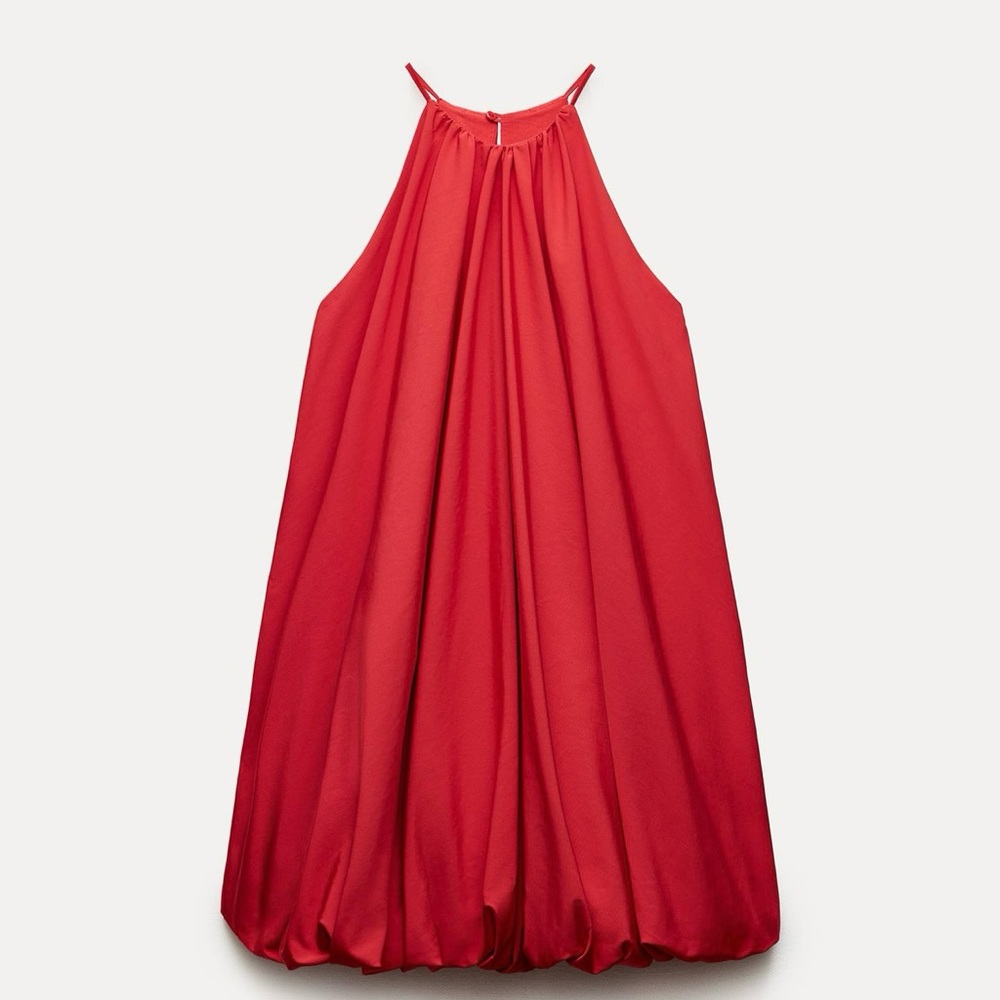 Brand New Zara Mini Balloon Dress Size Medium NWT